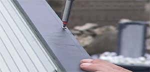 Aufbau Aluminium Terrassenüberdachung