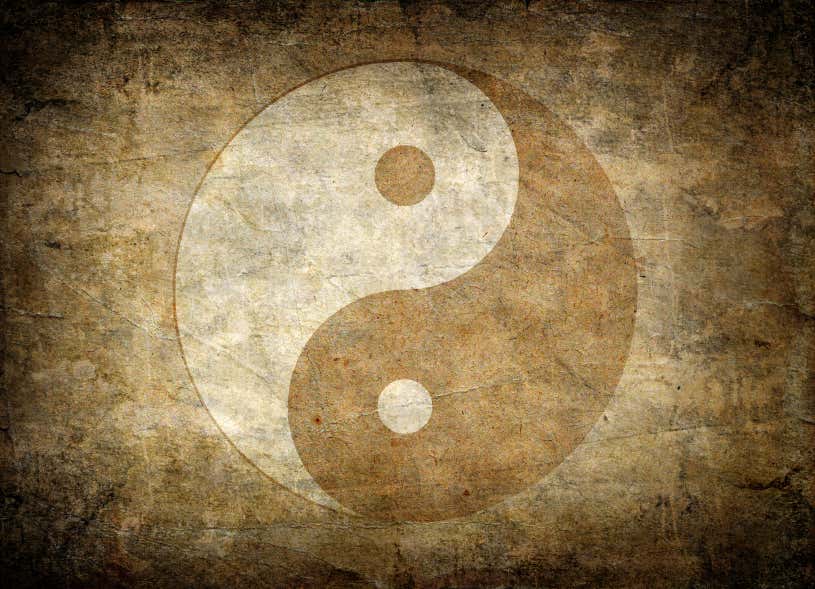  Yin und Yang stehen für Gegensätze – Yin für passiv, Yang für aktiv.