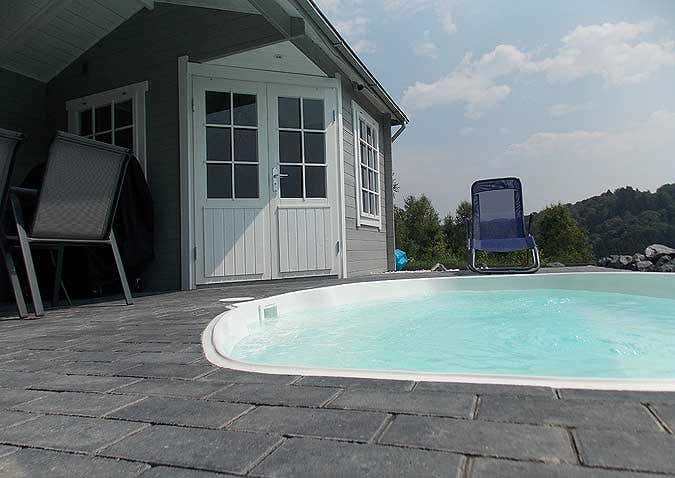 Gartenhaus Mosel-40 mit Pool