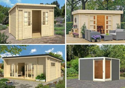 Gartenhäuser mit Schiebetüren