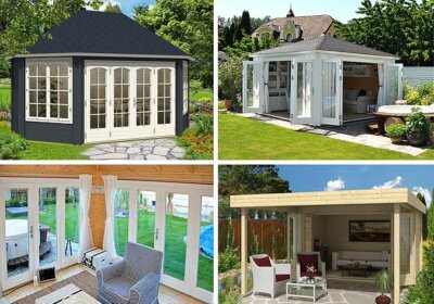 Gartenhäuser mit Falttür