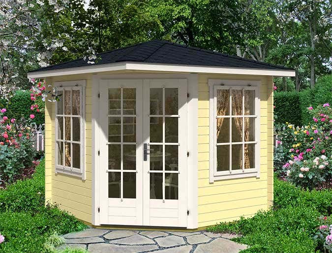 5-Eck Gartenhaus Modell Sunny-C