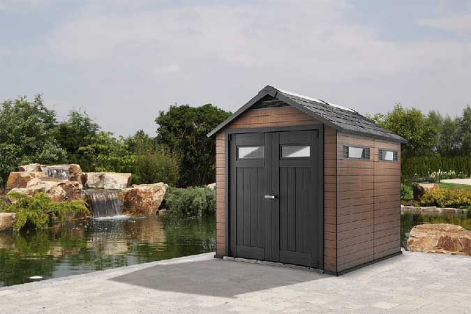 Ein Gartenhaus aus WPC: ohne Streichen schön wie Holz