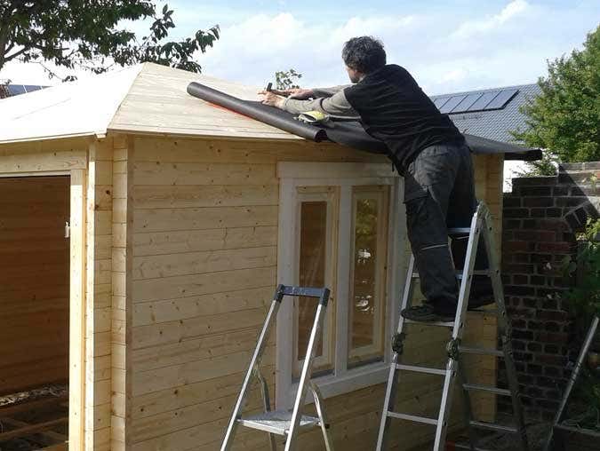 gartenhausaufbau-lillehus-dachbahnen