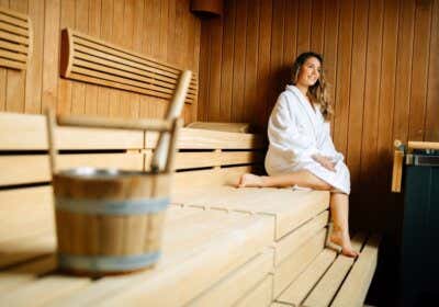 Relaxen in der Sauna