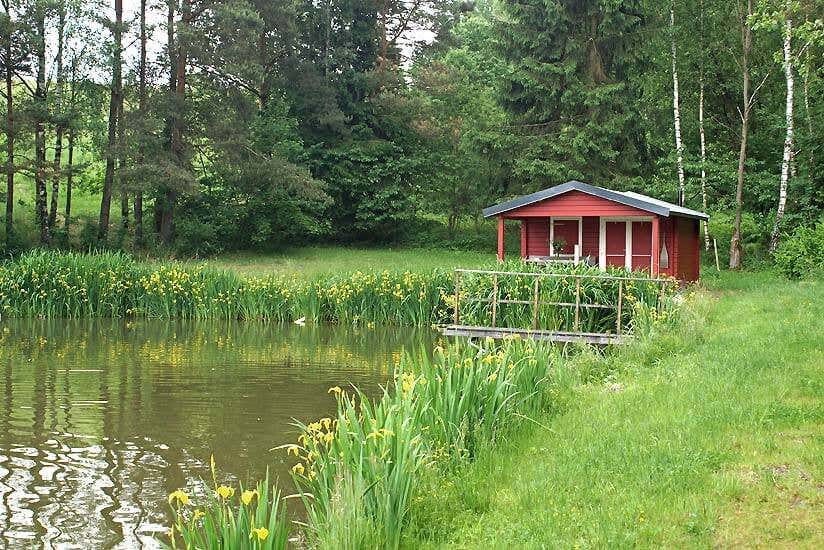 Die Hütte am Teich