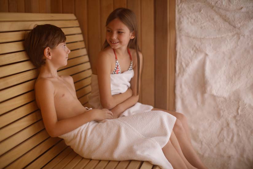 Sauna mit Kindern