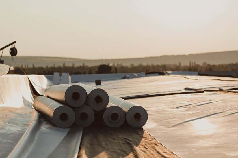 PVC Folie auf dem Dach