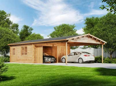 Garage Mit Carport Kaufen Carport Garagen Aus Holz Alu Bis 50
