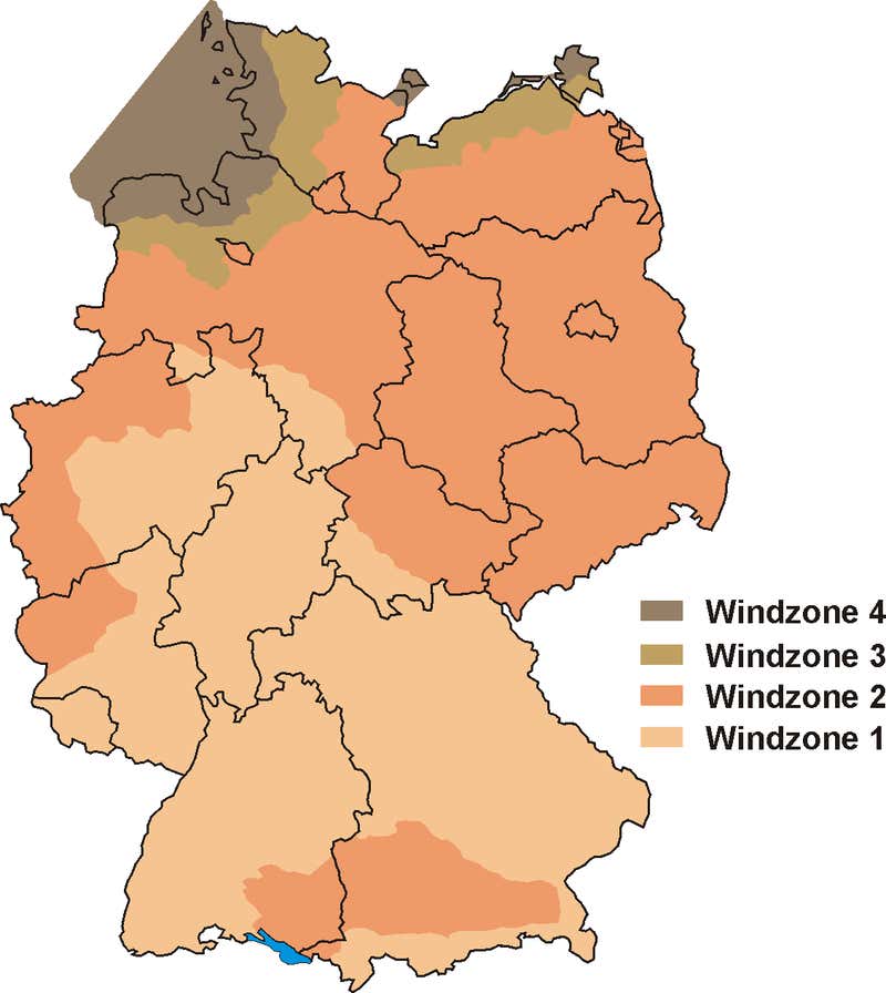 Windzonenkarte Deutschland