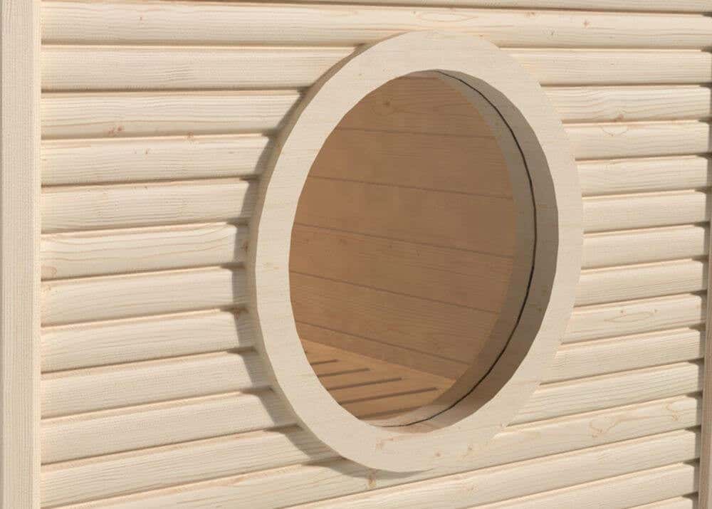 Rundfenster für 45 mm MH-Saunen