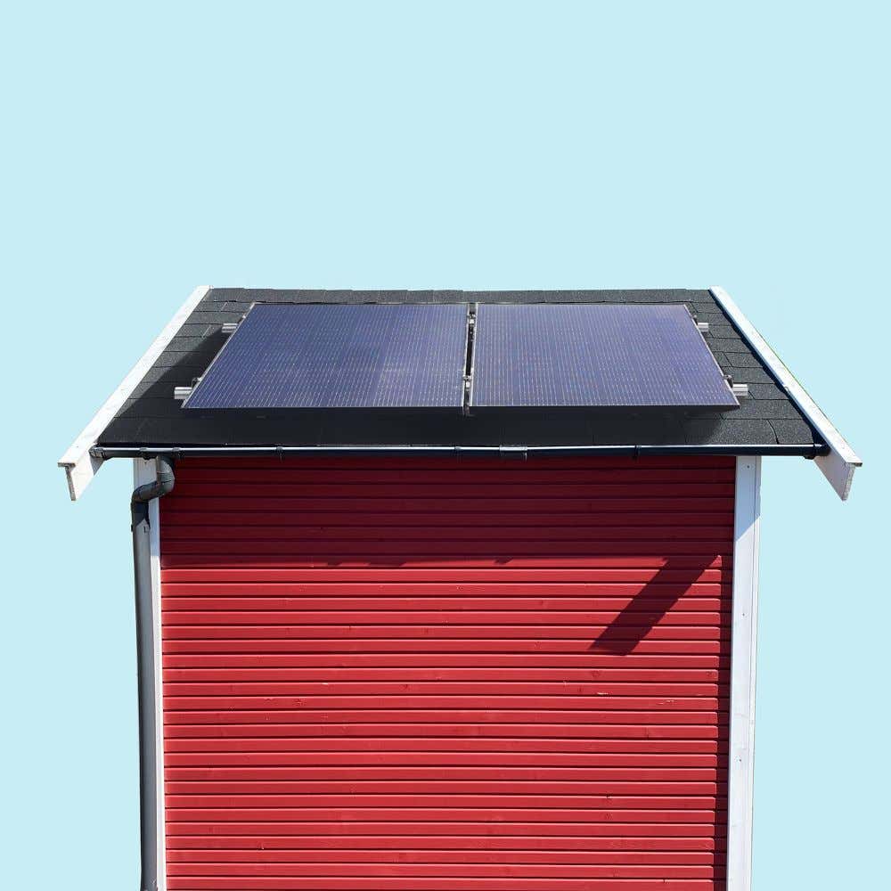 Priwatt Solaranlage Duo für Dächer mit Dachschindeln/Dachpappe